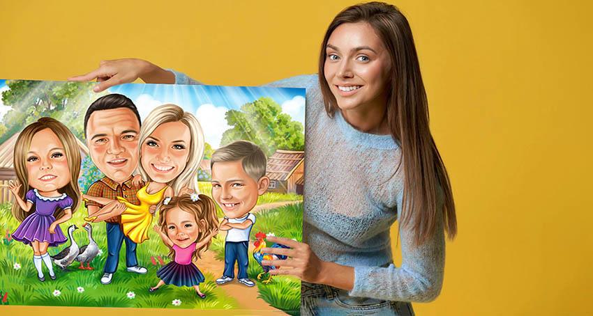 FRIENDLY CARICATURE IS A GREAT WAY TO HAVE FUN WITH FRIENDS AND ACQUAINTANCES