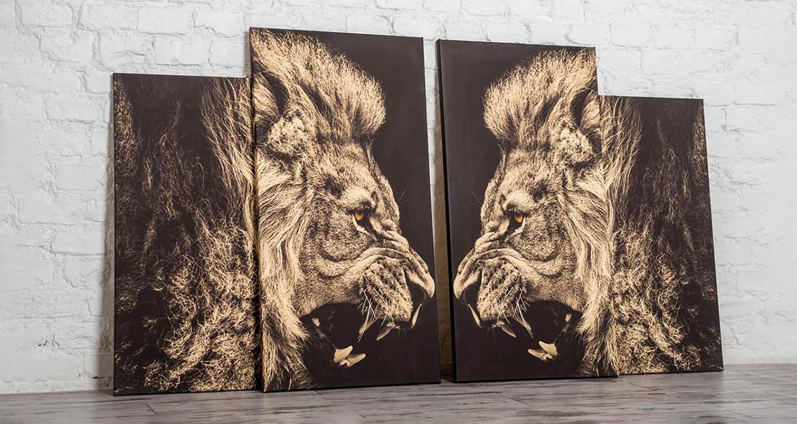 MODULAR PAINTINGS: AN UNUSUAL AND INTERESTING INTERIOR SOLUTION