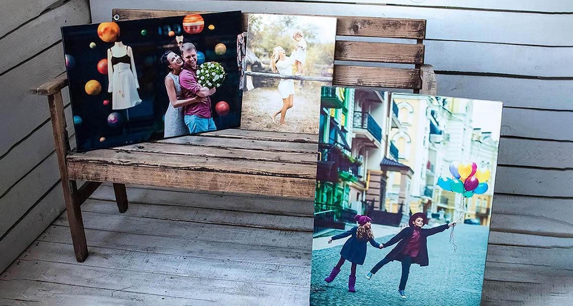 Photos on canvas