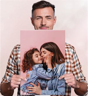 Photo on canvas 55x80 cm — print size example