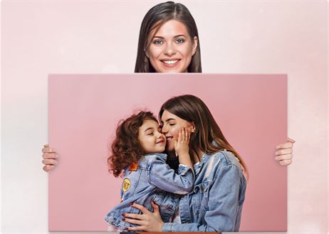 Photo on canvas 80x120 cm — print size example