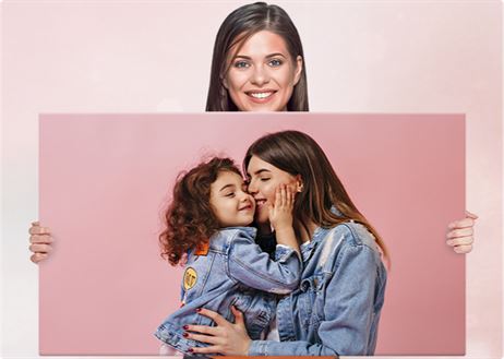 Photo on canvas 90x140 cm — print size example