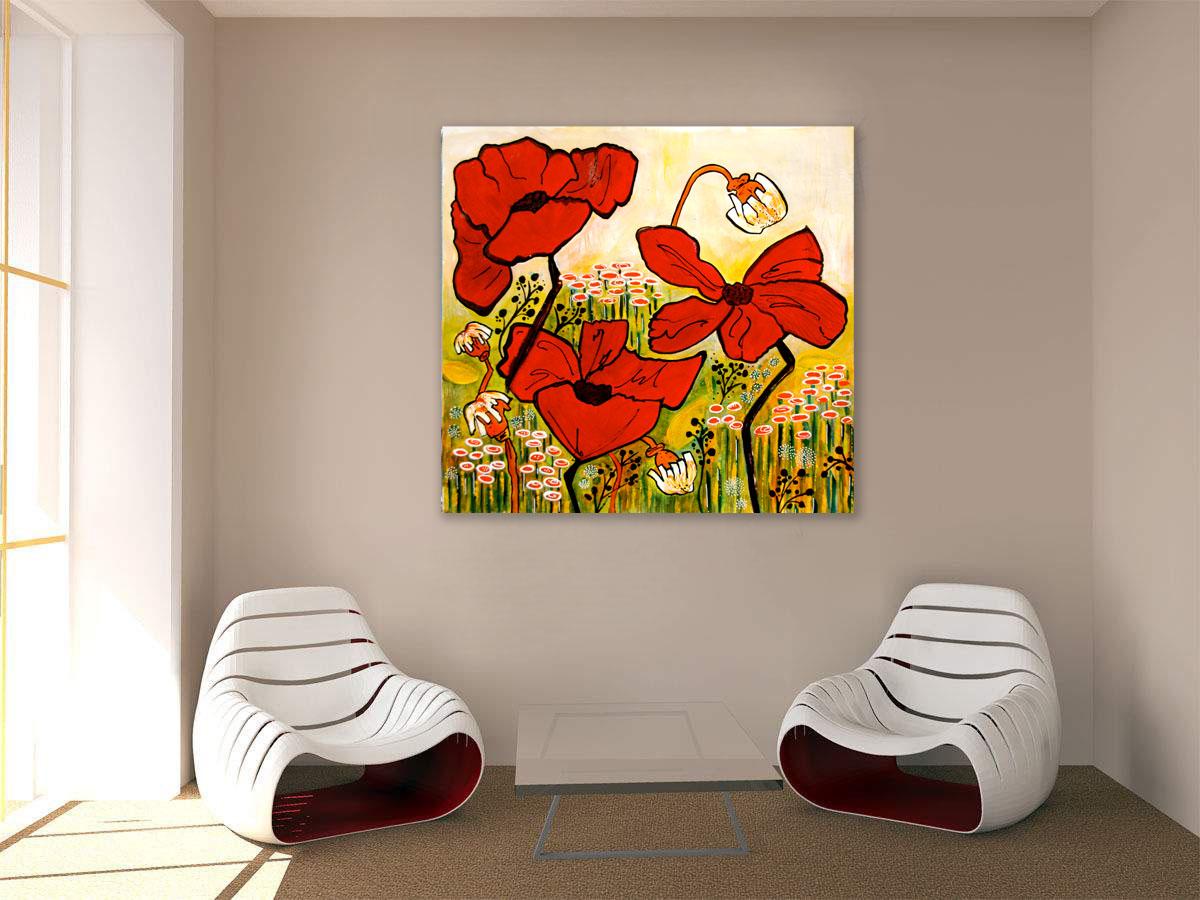 Photo picture - beautiful big poppies