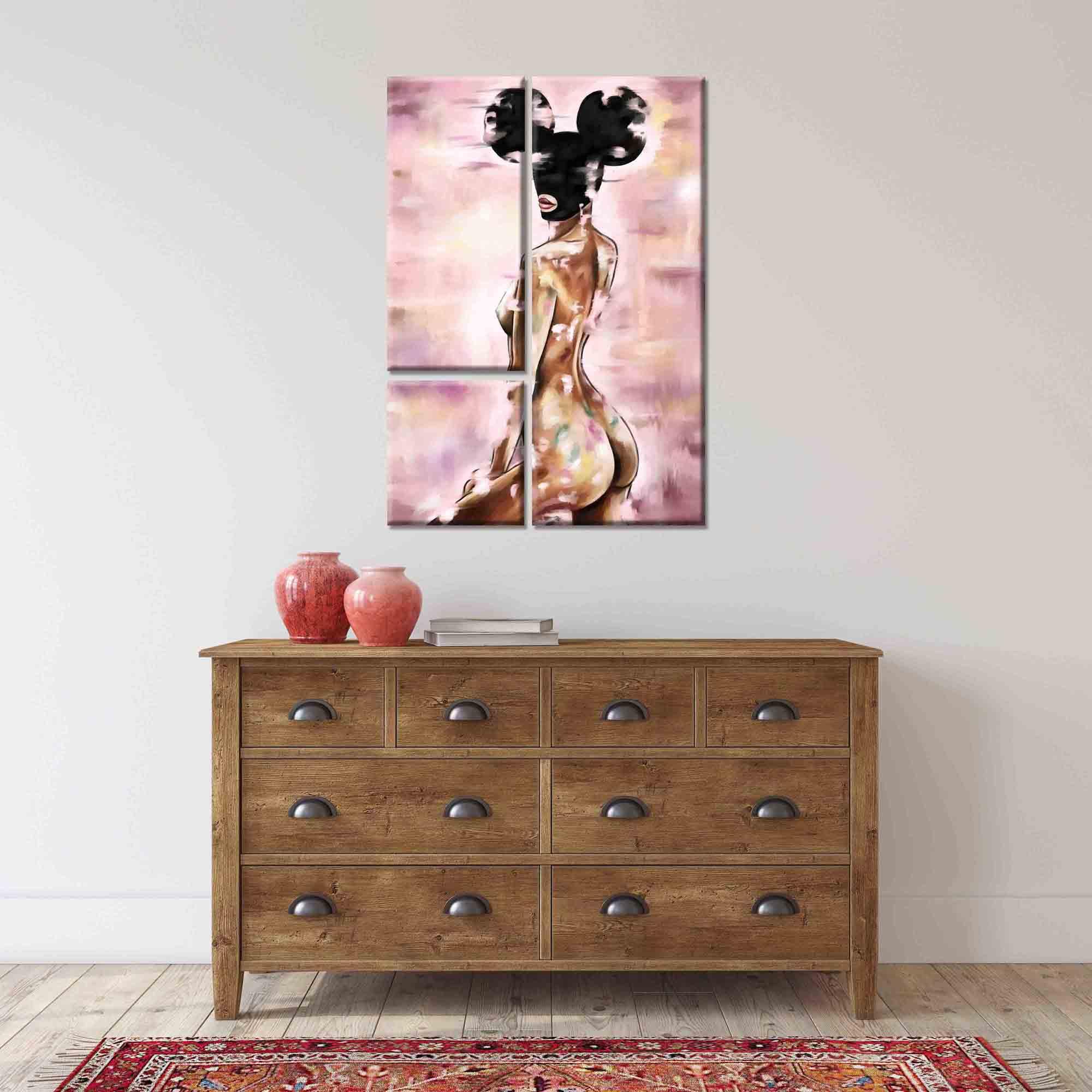 Modular picture - mickey mouse girl