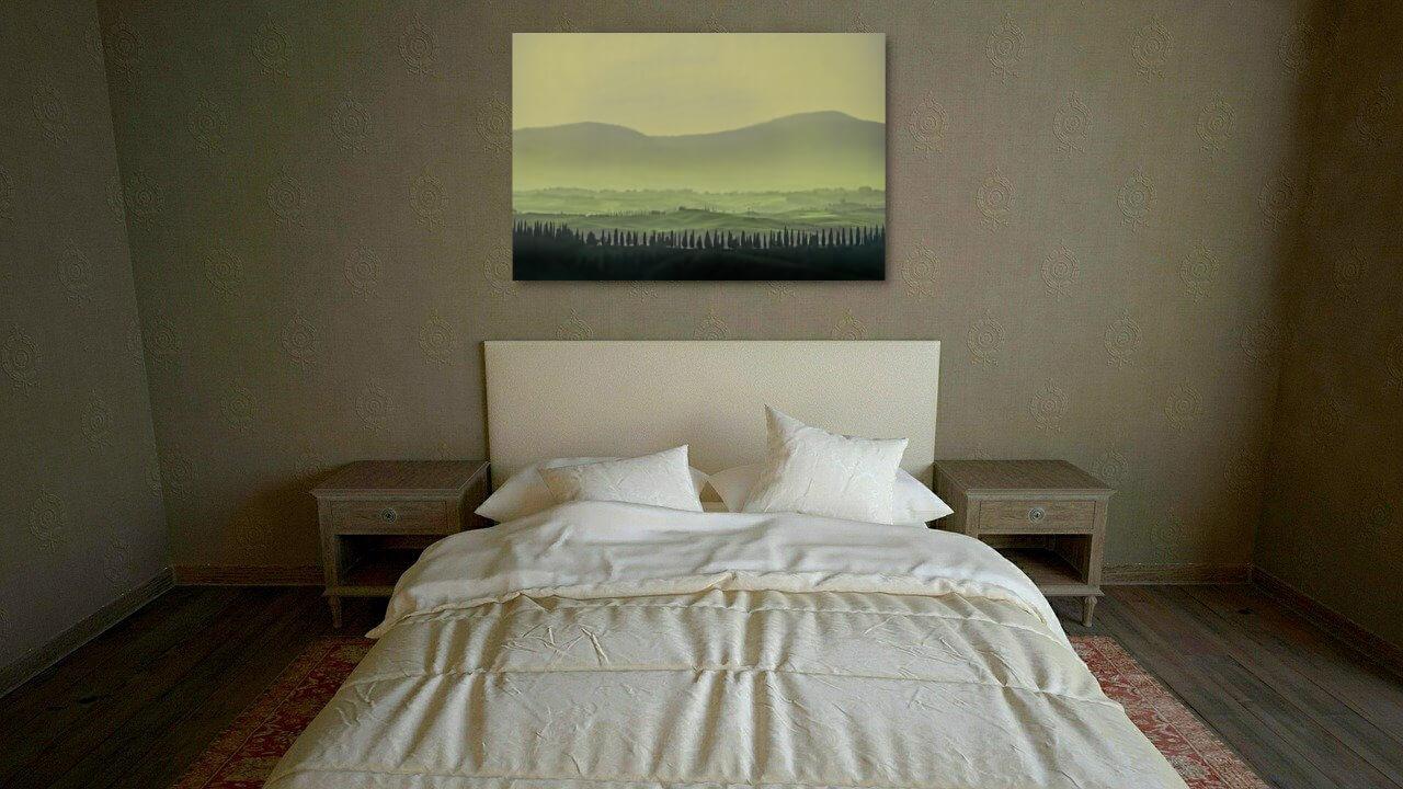 Photo painting on canvas - Tuscany