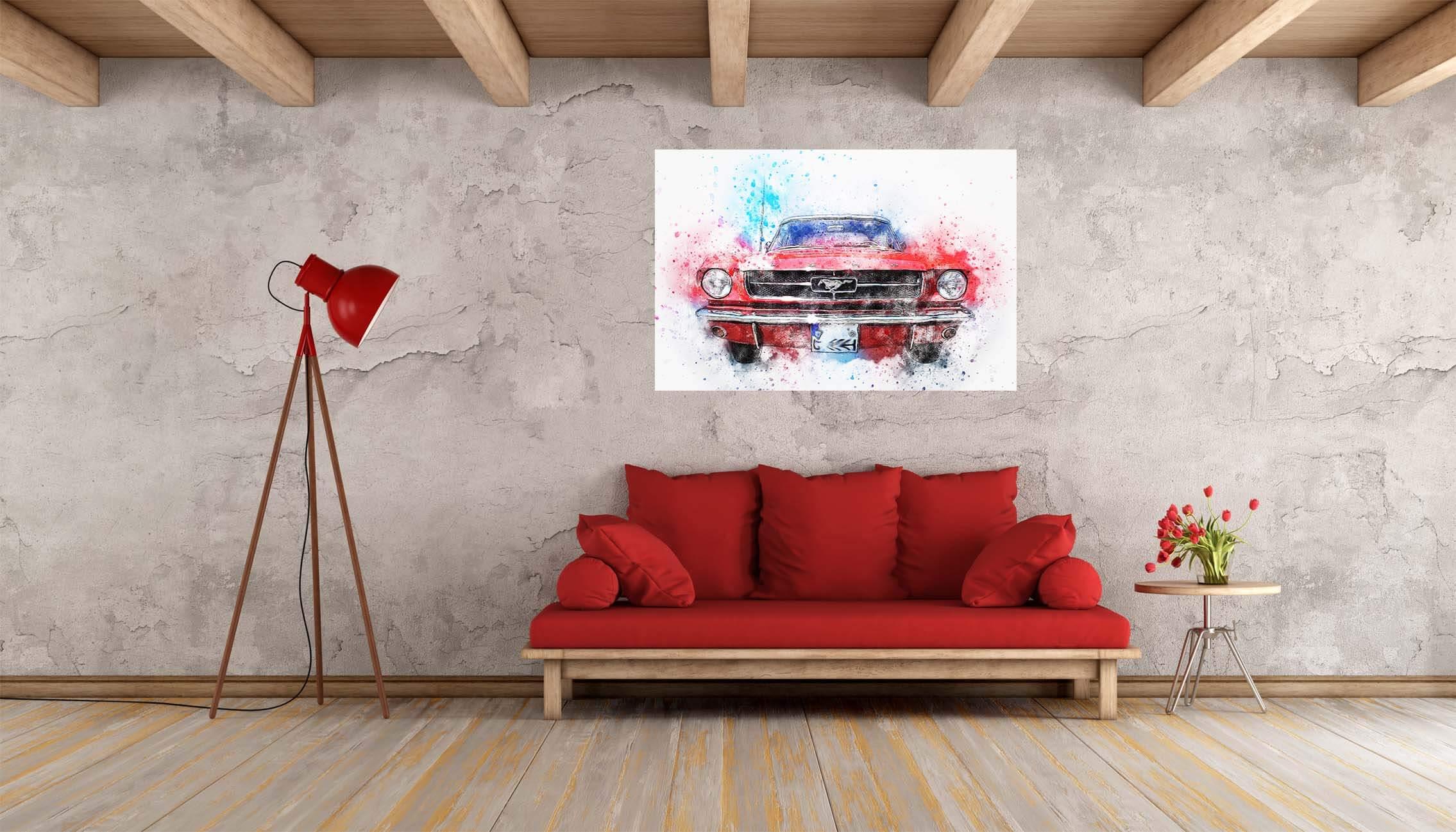 Retro ʋu dzĩ Mustang