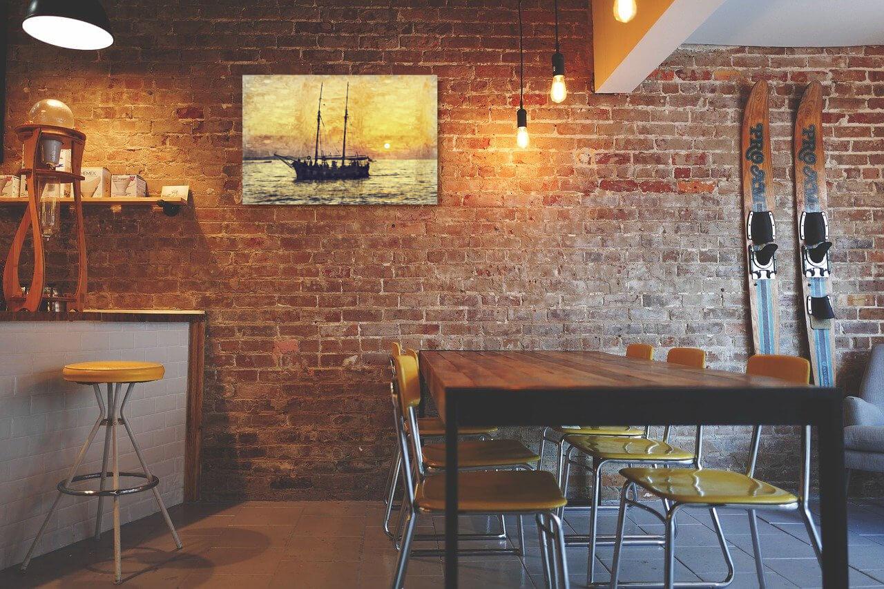 Photo painting on canvas - Ship