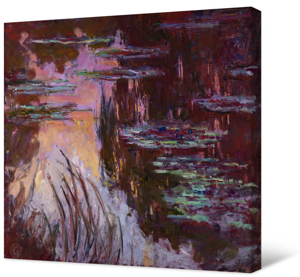 Claude Monet Vandens lelijos, saulėlydis
