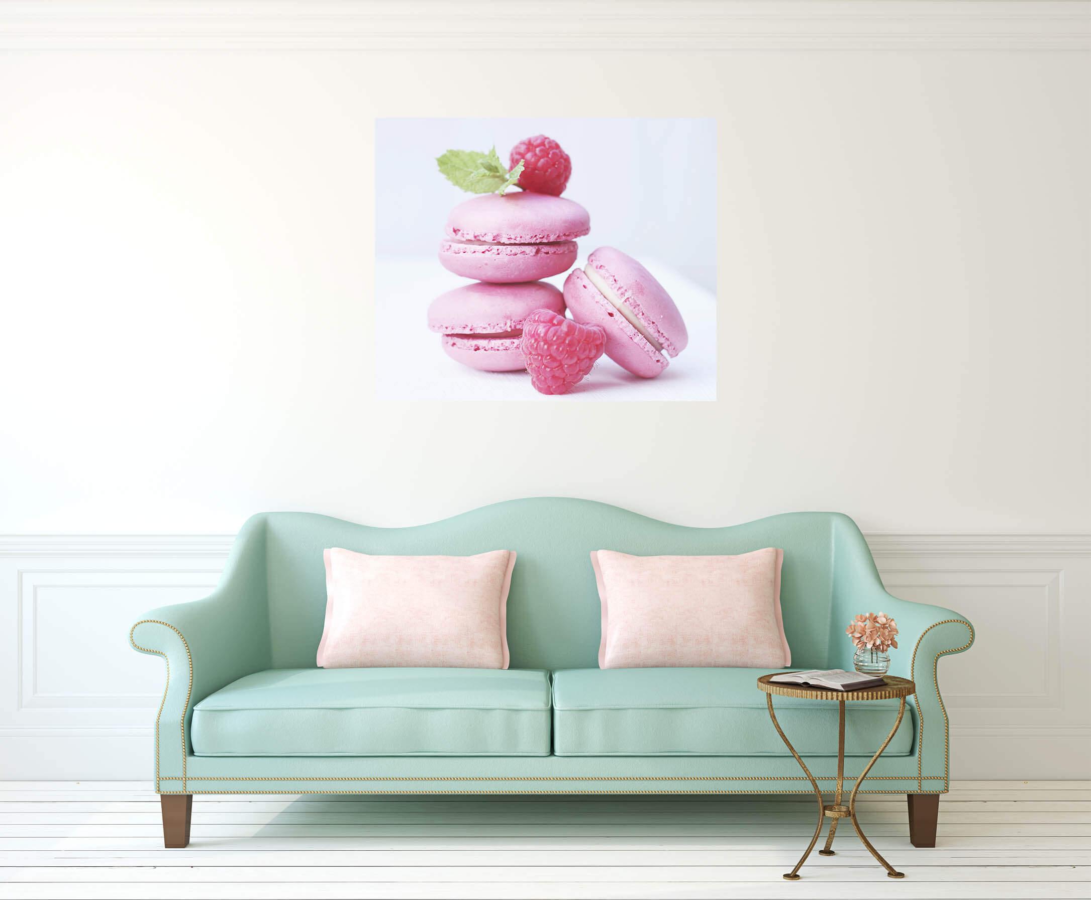 Raspberry macarons
