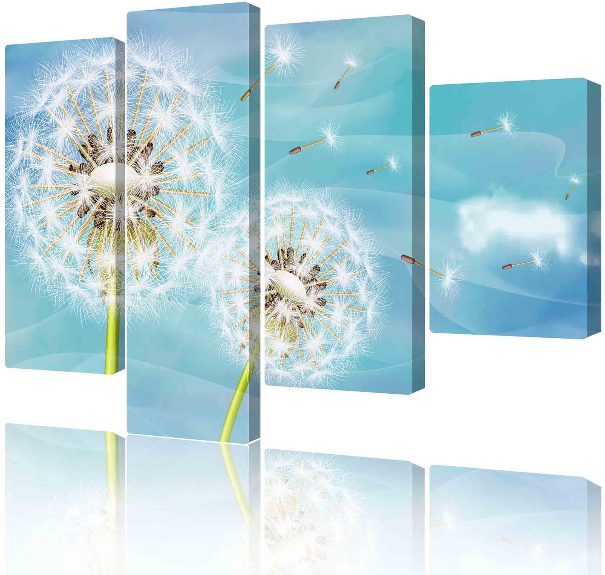Modulares Bild - Löwenzahn gegen den Himmel