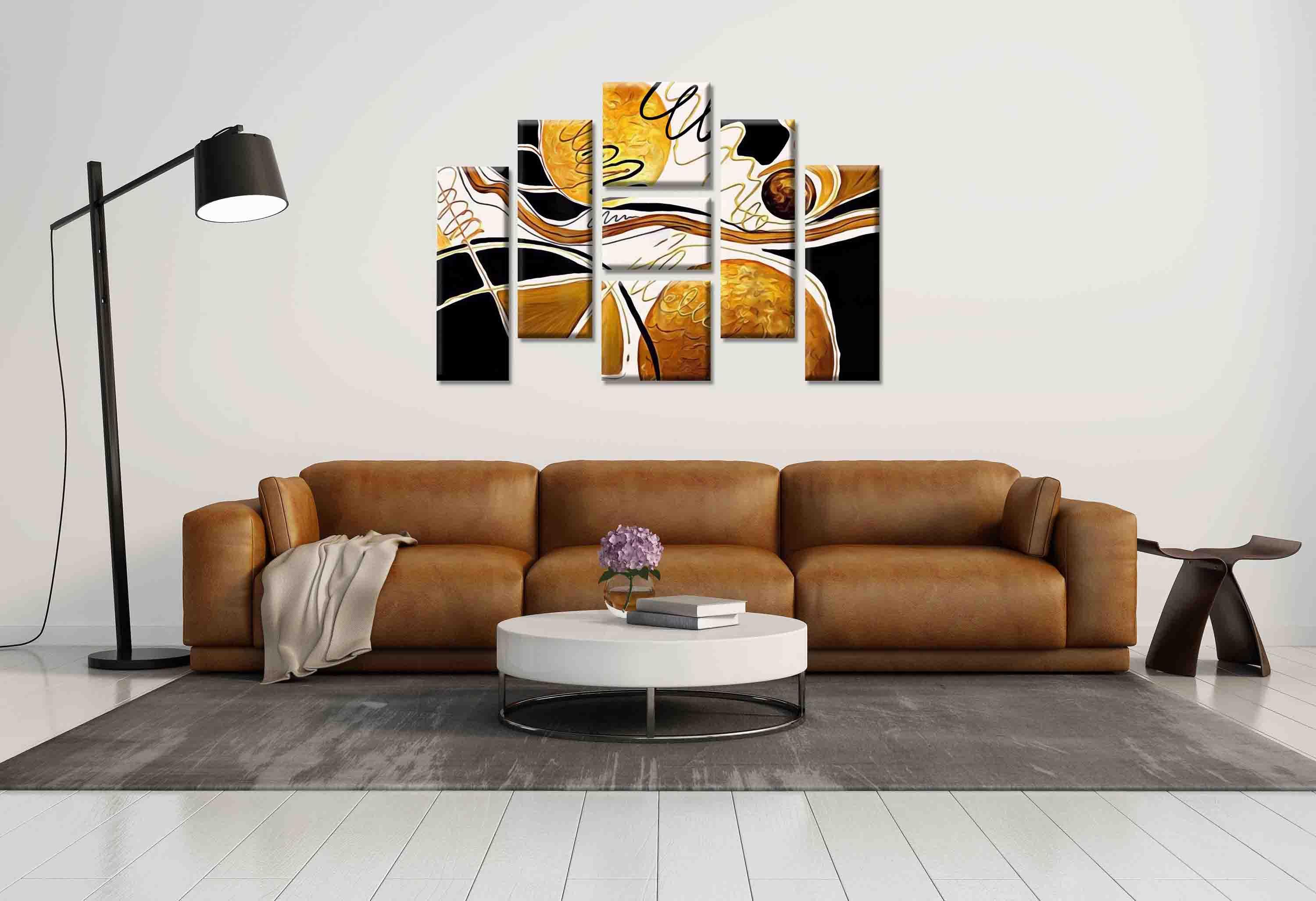 Modular picture - abstraction on white background