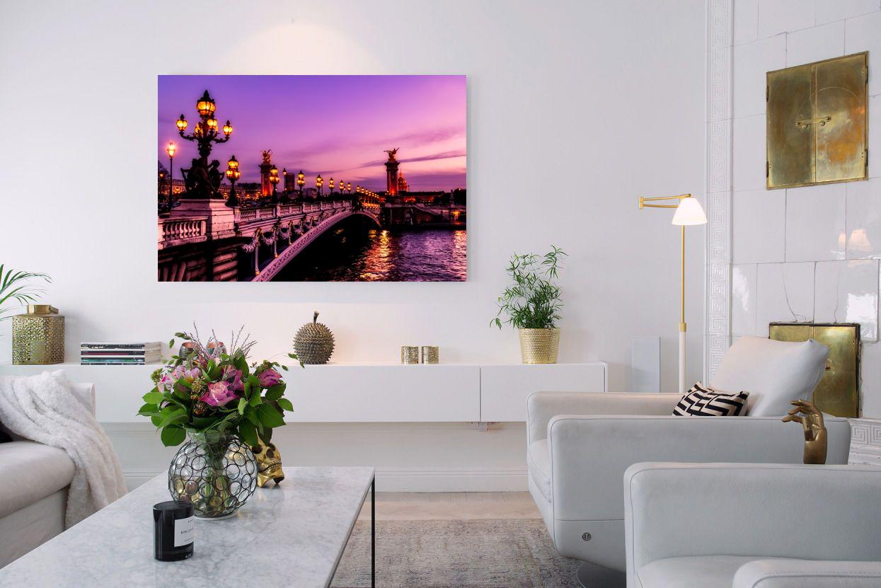 Photo painting on canvas - Magnificent evening Paris