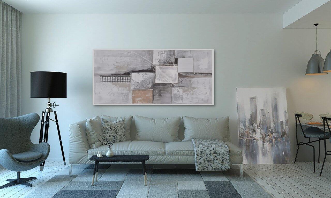 Fotomalerei auf Leinwand - Abstrakte Quadrate