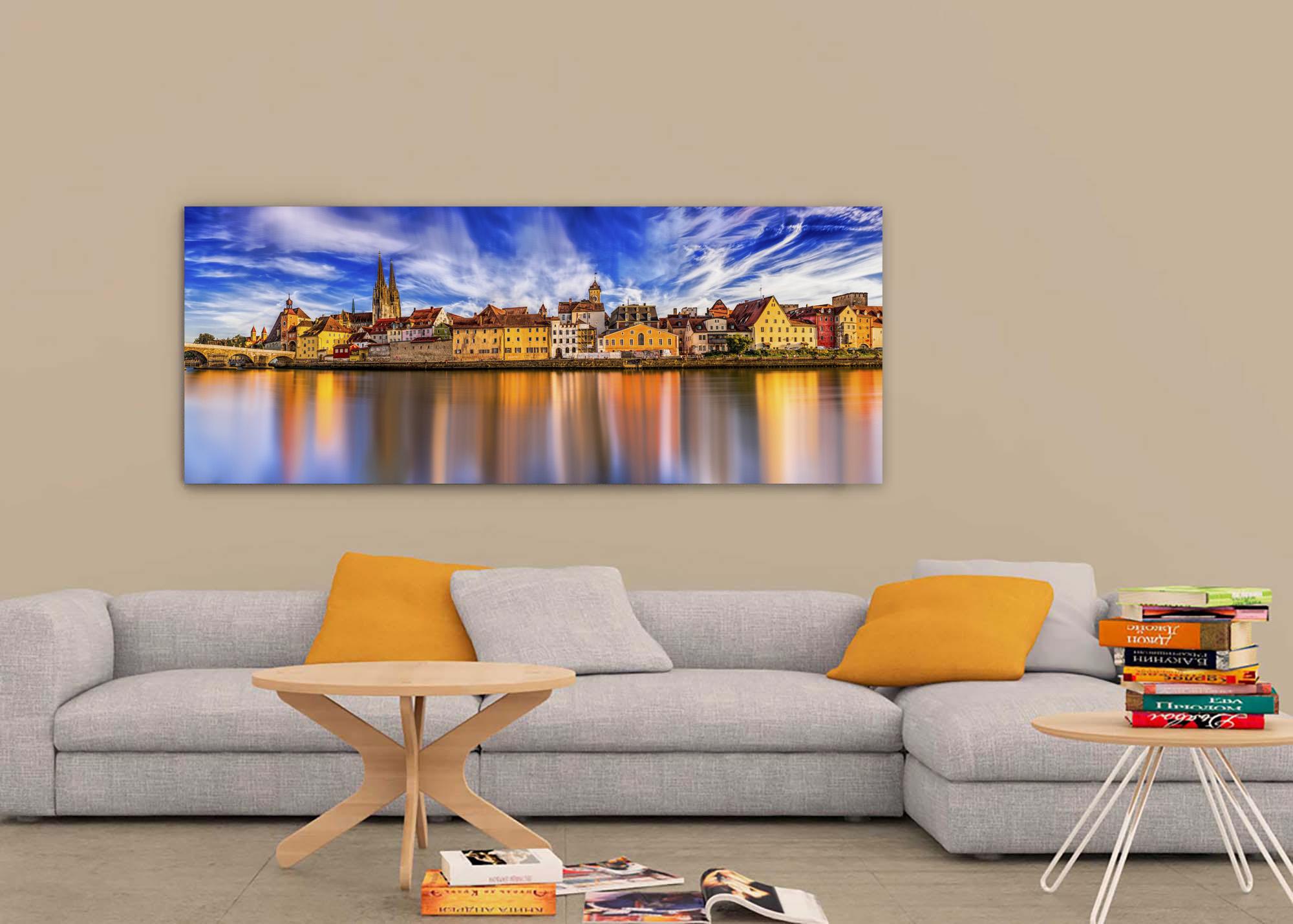 Fotomalerei auf Leinwand - Panorama der Stadt Köln