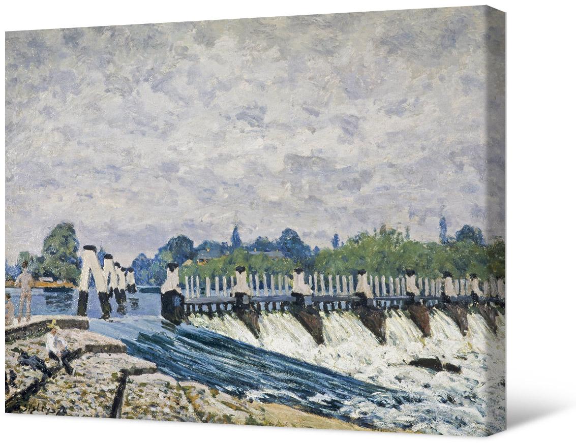 Alfred Sisley - Wehr bei Molsey, Hampton Court.