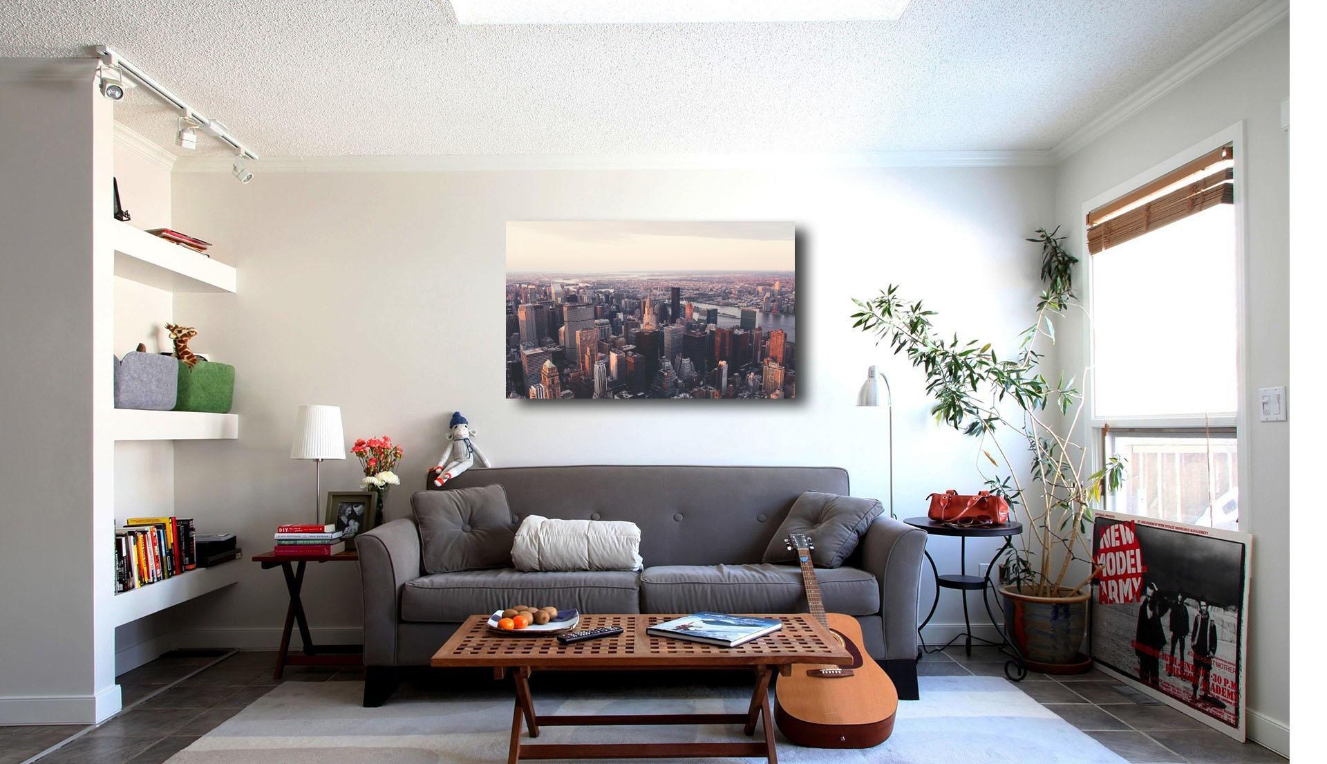 Fotomalerei auf Leinwand - New York aus der Vogelperspektive