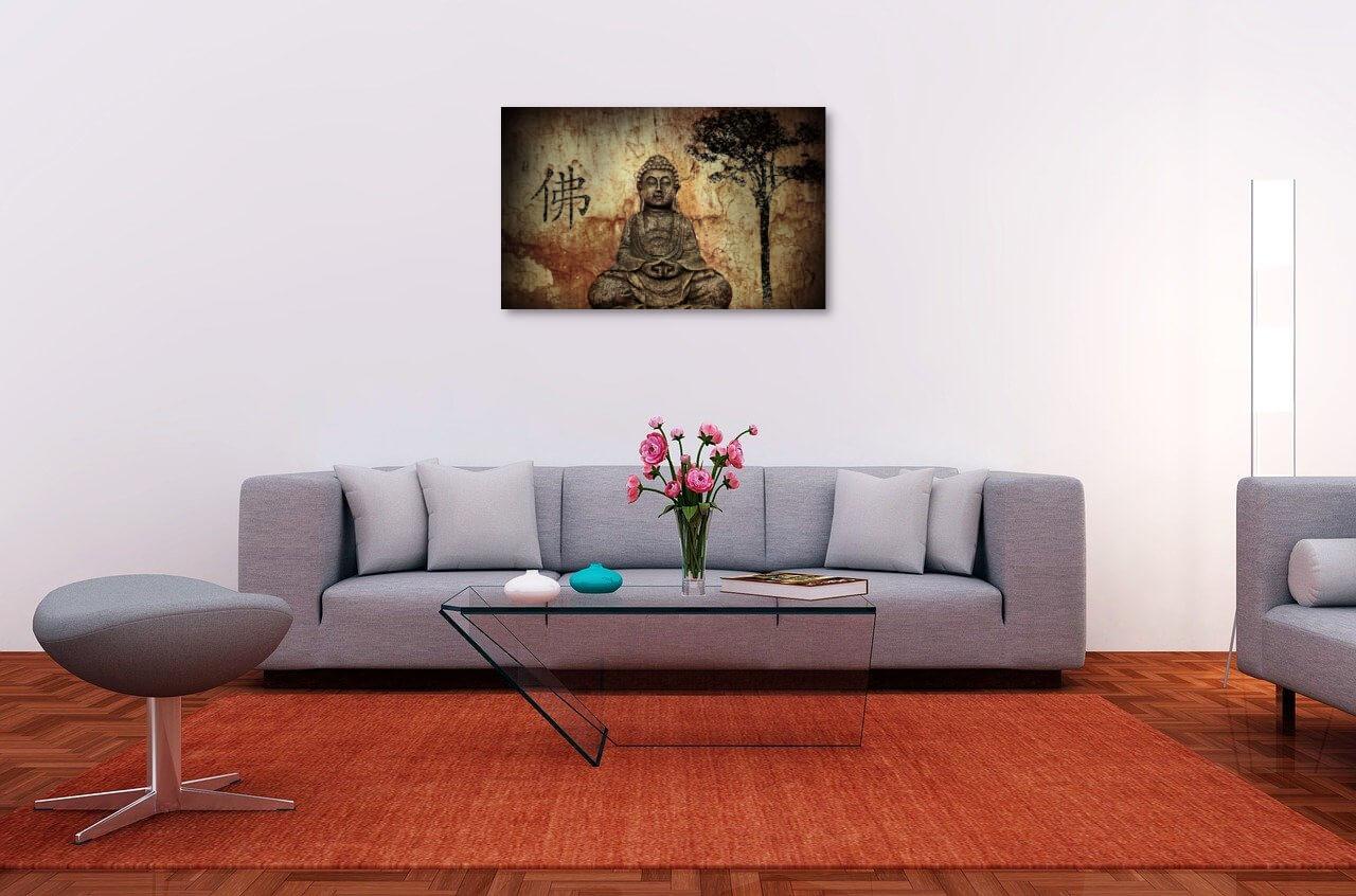 Photo painting on canvas - Buddha
