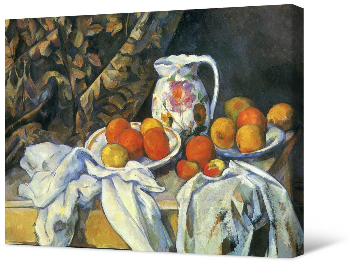 Paul Cezanne - Natiurmortas su draperijomis