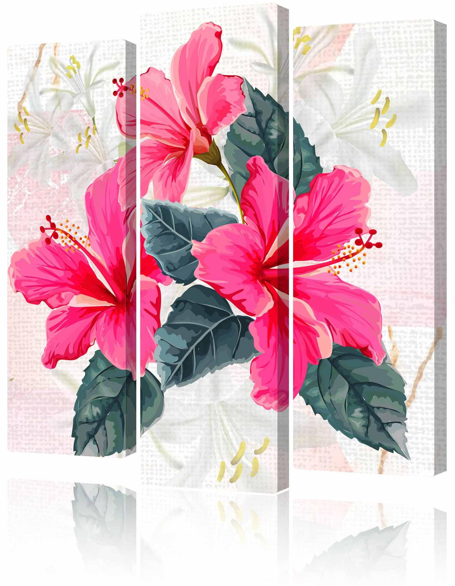 Modular picture - three beautiful lilies