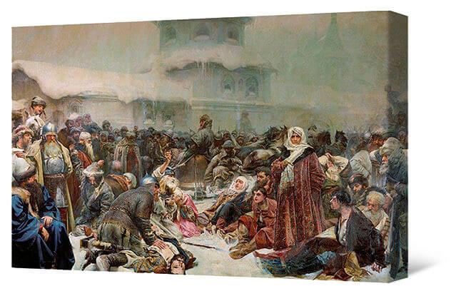 Reproduktionen - Marfa Posadnitsa. Zerstörung der Novgorod Vech