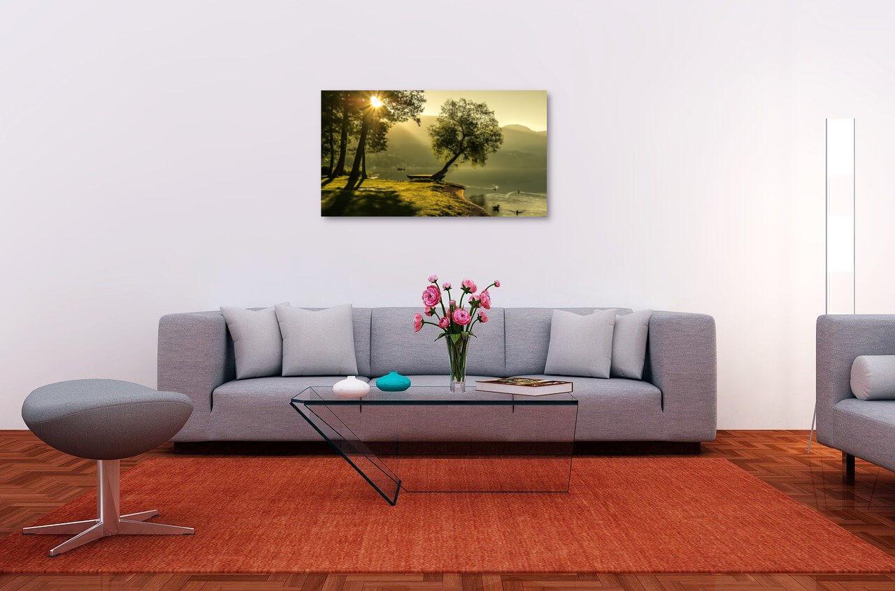 Photo painting on canvas - Summer sunset